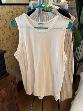 James Perse white tank sz 4